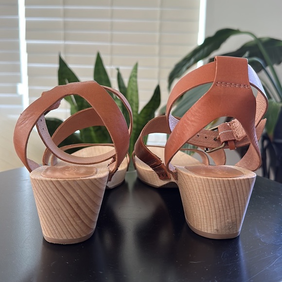Madewell cognac clog sandals size 8 - Picture 2 of 5